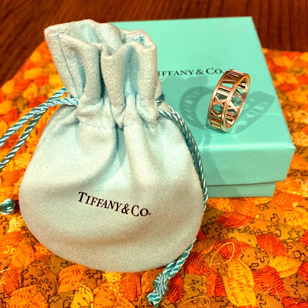Tiffany & co open atlas band ring. size 9